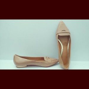 Beige Patent Leather Coach Loafers/Flats - sz 6.5